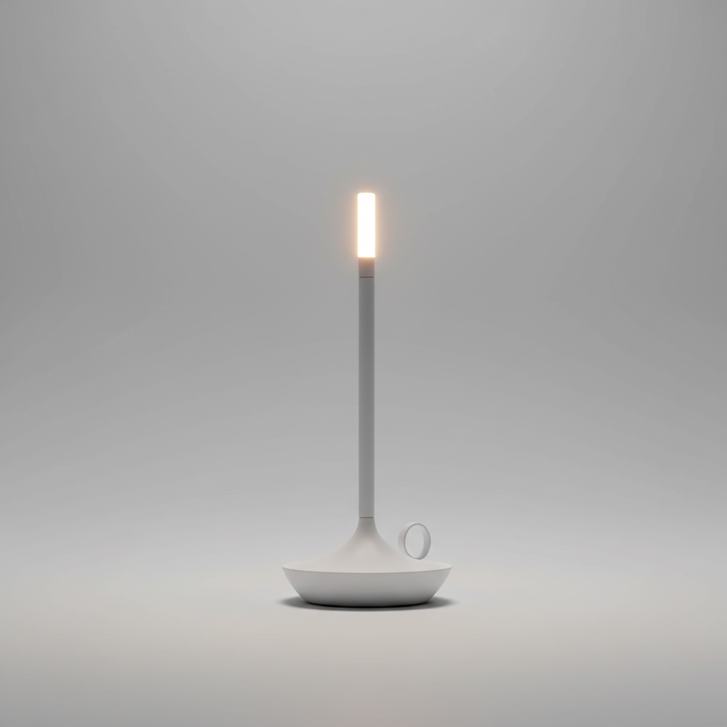 Minimalistische Tischlampe Aluminium - Lightara