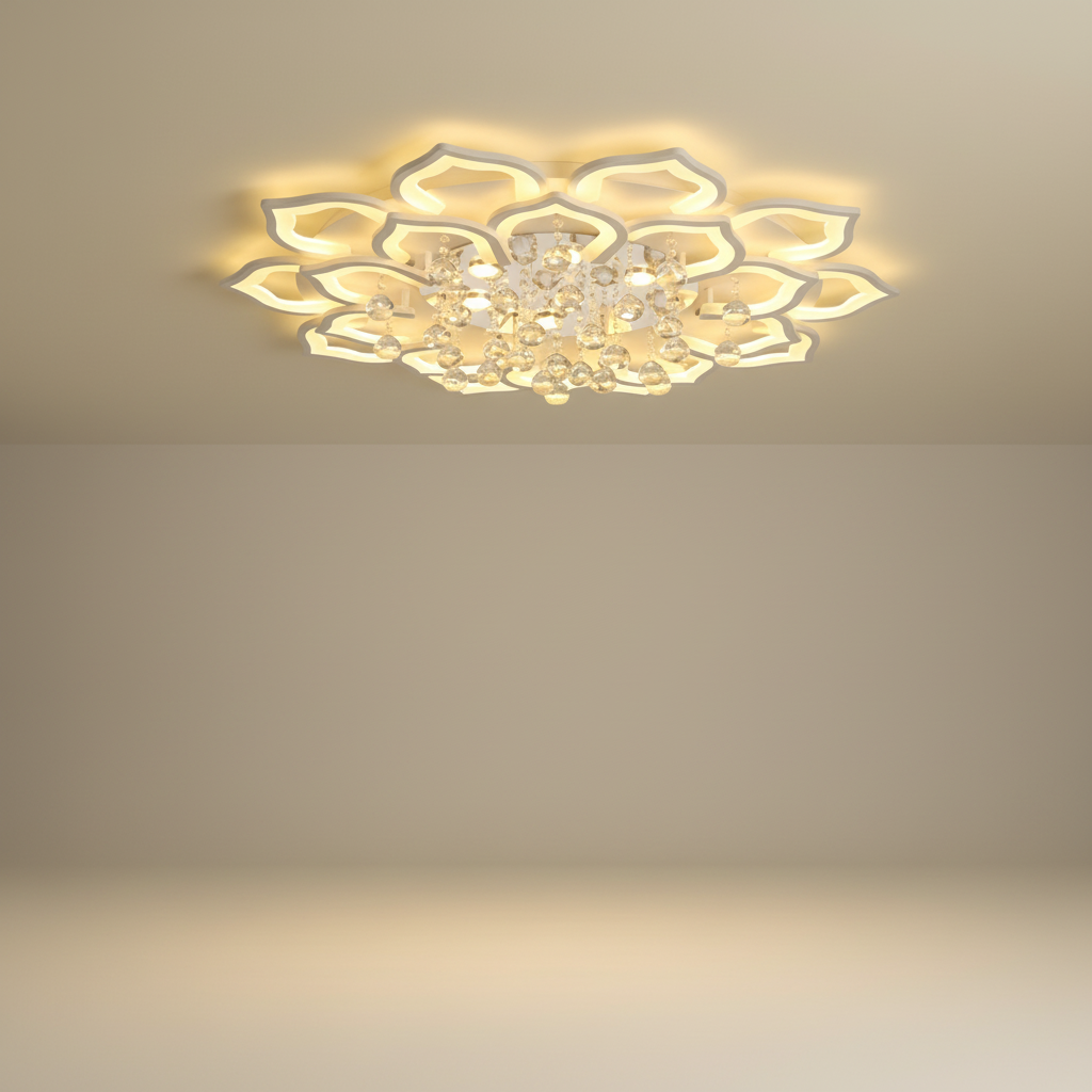 Moderne Lotusförmige Leuchte - LotusGleam