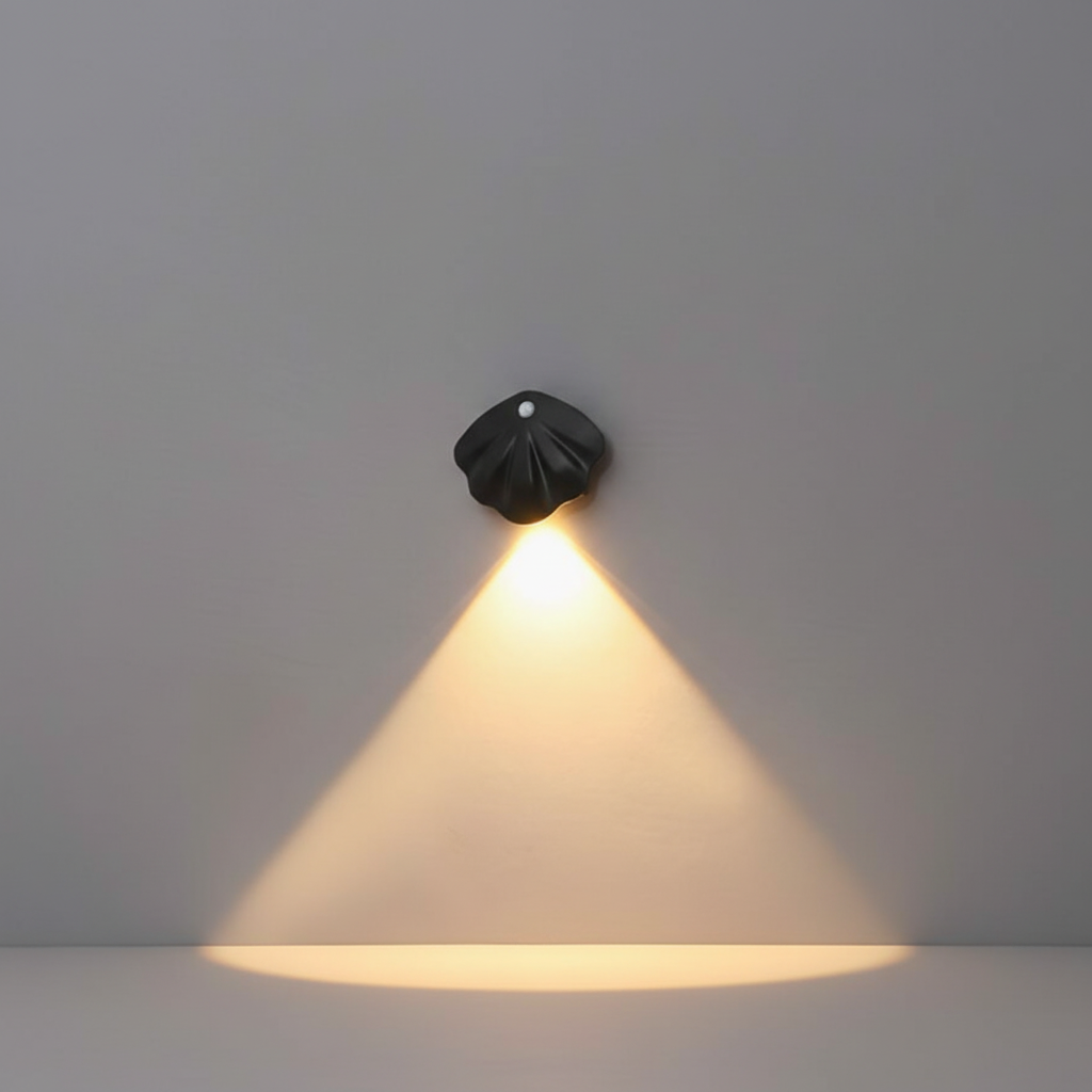 Muschelförmige Wandlampe - NightShell
