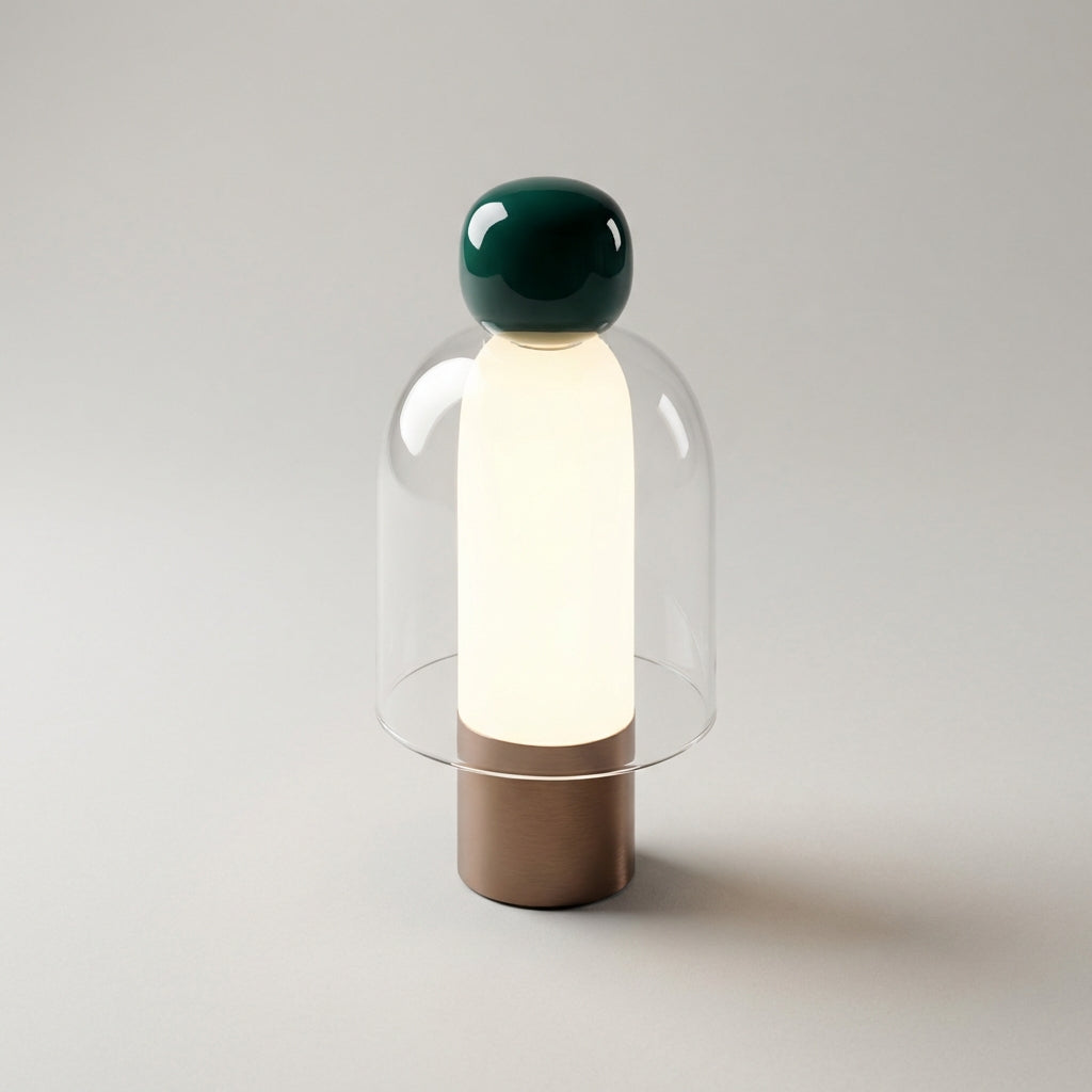 Rechargeable Glass Table Lamp - Vesanta