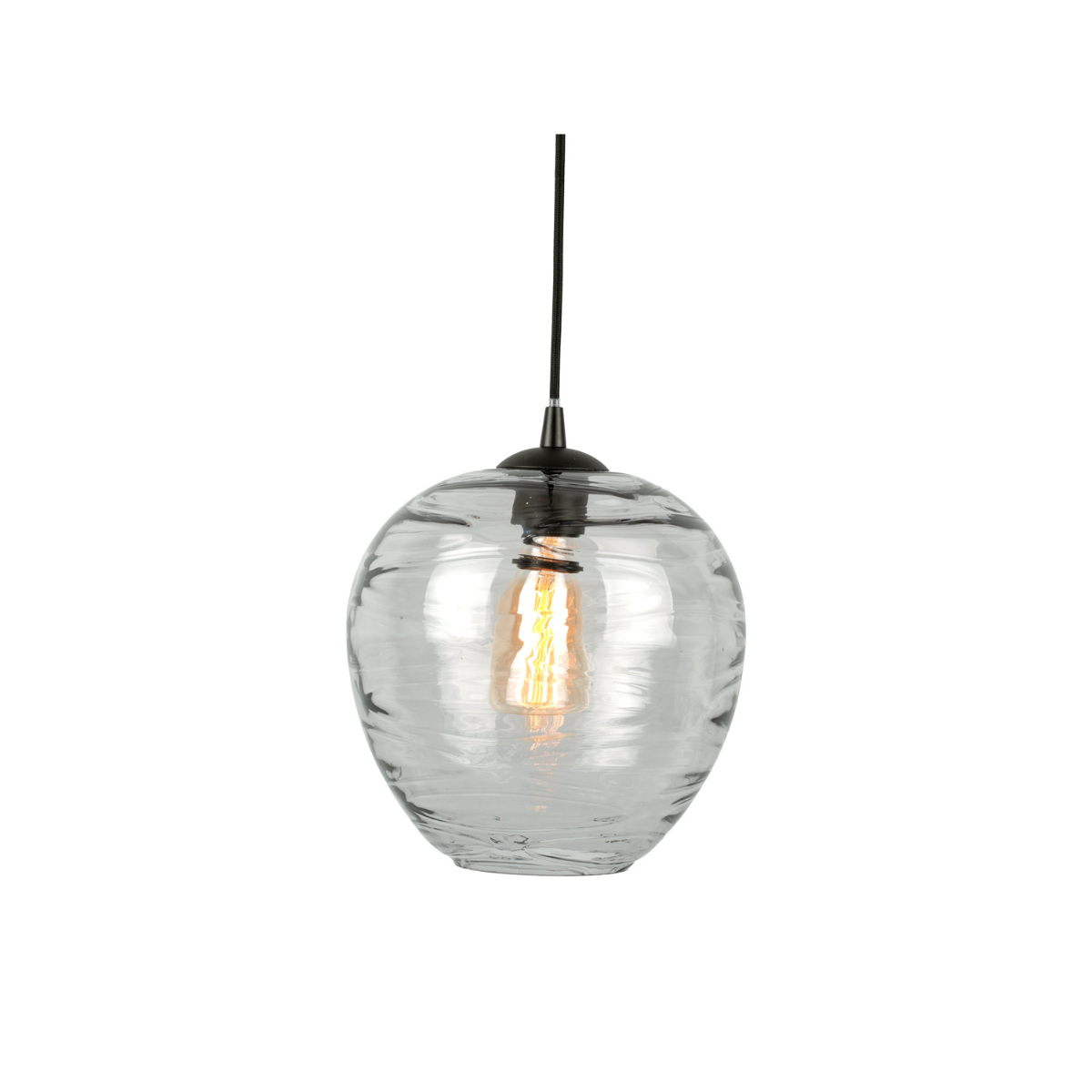 Leitmotiv I Pendant Lamp Glamour Globe - Grijs