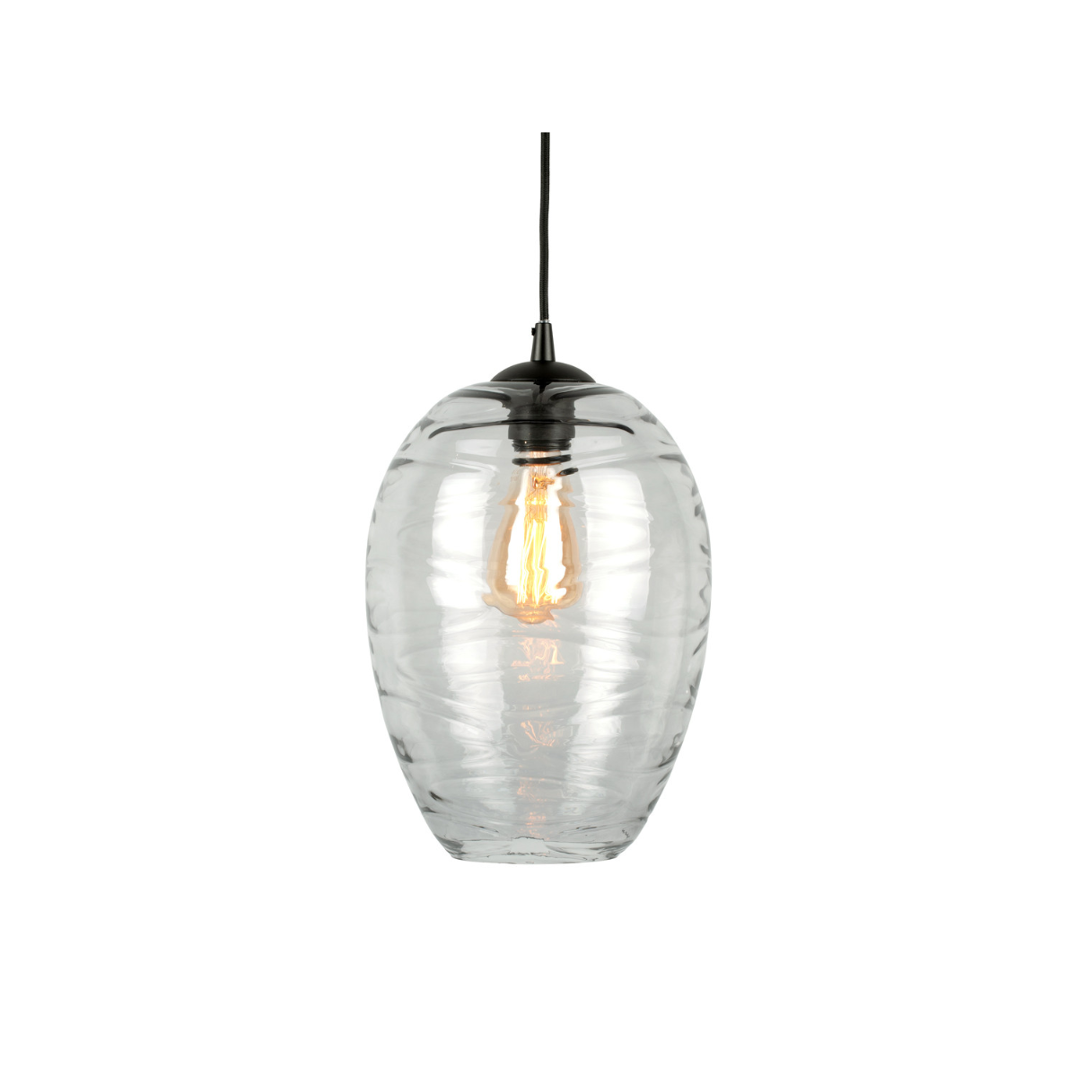 Leitmotiv I Pendant Lamp Glamour Cone - Grijs