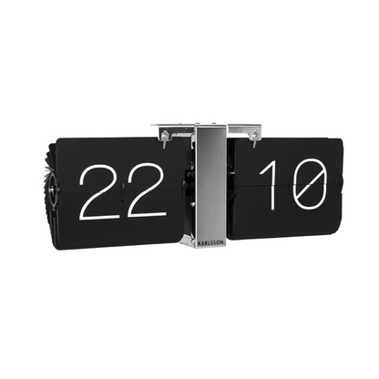 Karlsson I Flip Clock No Case - Zwart