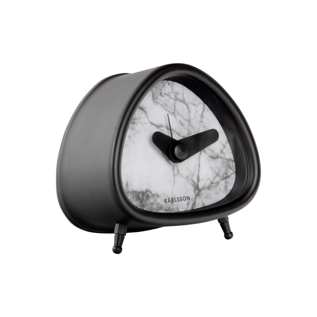 Karlsson - Alarm Clock Triangle Marble - Wit