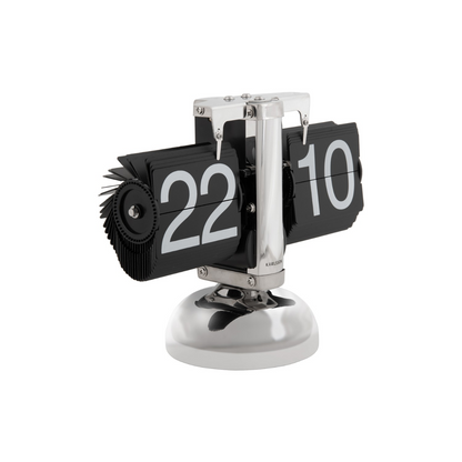 Karlsson I Table Clock Small Flip - Zwart