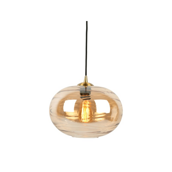 Leitmotiv I Pendant Lamp Glamour Sphere - Amber Bruin