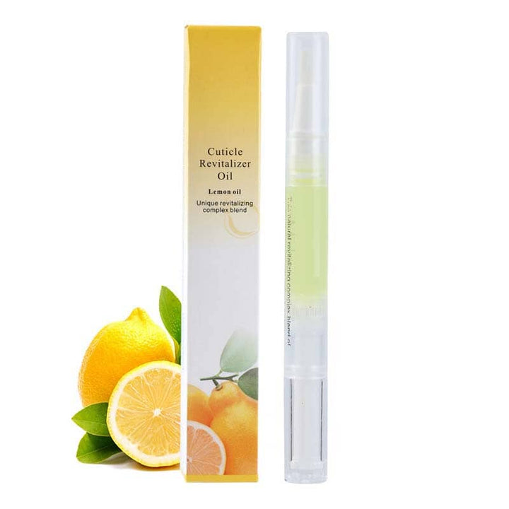 Stylo à l'huile citron et sa boîte jaune, accompagnés de citrons frais 13