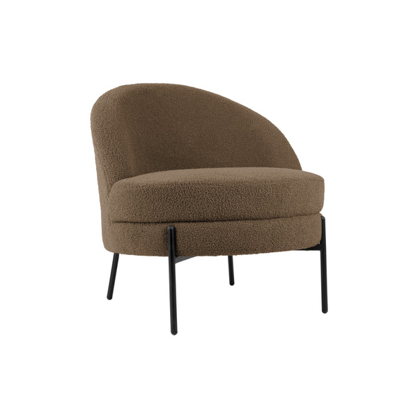 Leitmotiv I Chair Noble Teddy Curl - Grijs