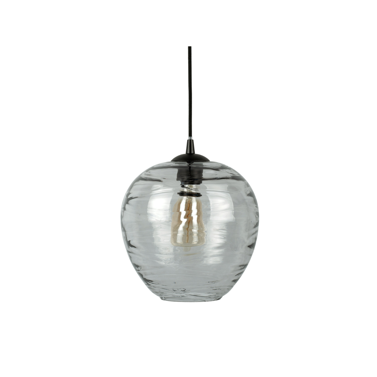 Leitmotiv I Pendant Lamp Glamour Globe - Grijs