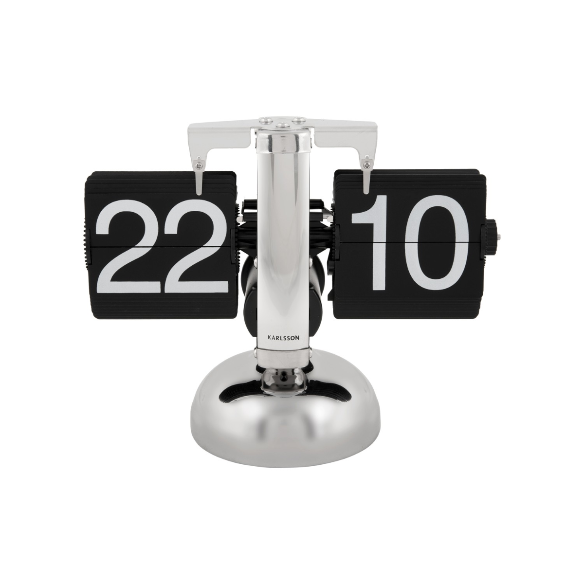 Karlsson I Table Clock Small Flip - Zwart