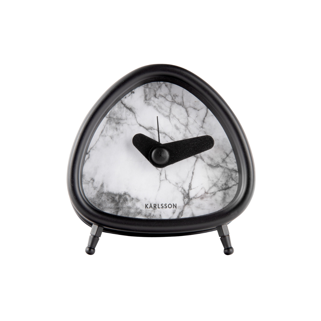 Karlsson - Alarm Clock Triangle Marble - Wit