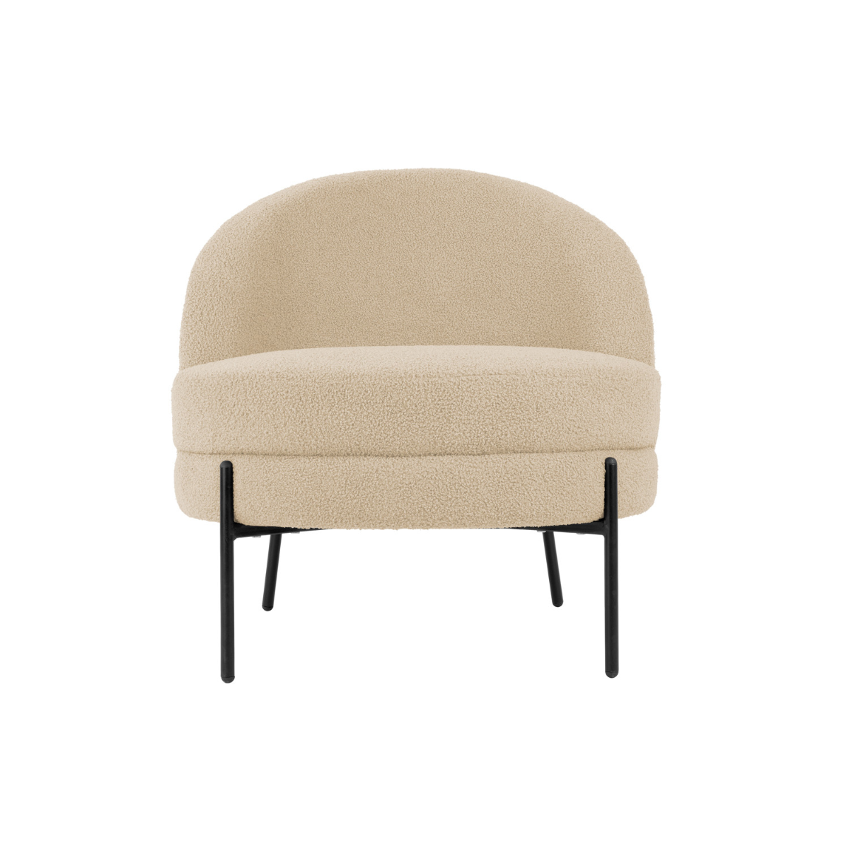 Leitmotiv I Chair Noble Teddy Curl - Beige