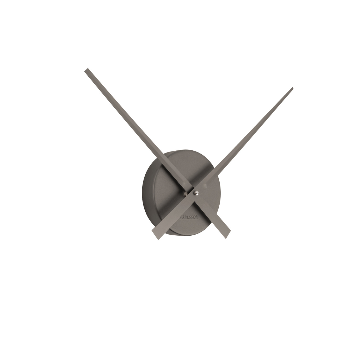 Karlsson I Wall Clock Little Big Time Mini Metallic - Grijs