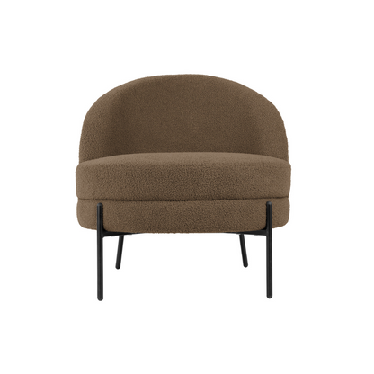 Leitmotiv I Chair Noble Teddy Curl - Grijs