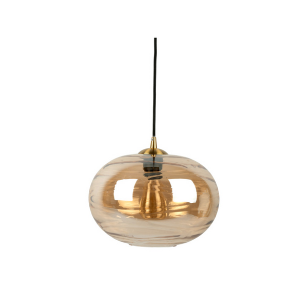 Leitmotiv I Pendant Lamp Glamour Sphere - Amber Bruin