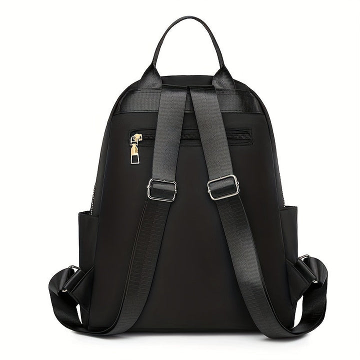 Dos du sac noir avec bretelles réglables, poignée et petite poche zippée cachée 7