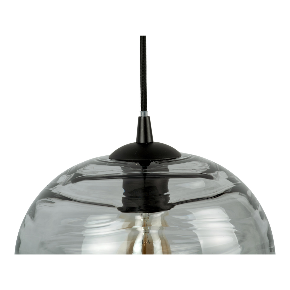 Leitmotiv I Pendant Lamp Glamour Globe - Grijs