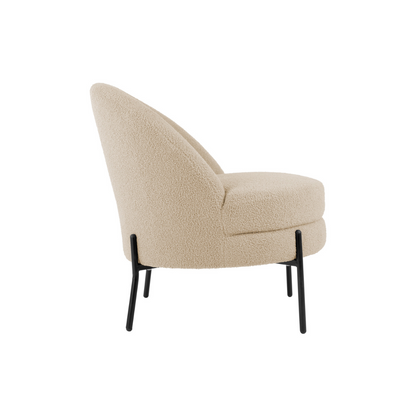 Leitmotiv I Chair Noble Teddy Curl - Beige