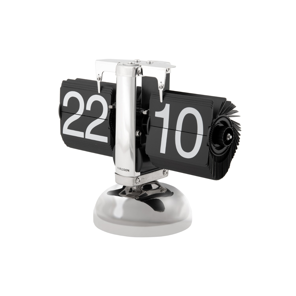 Karlsson I Table Clock Small Flip - Zwart