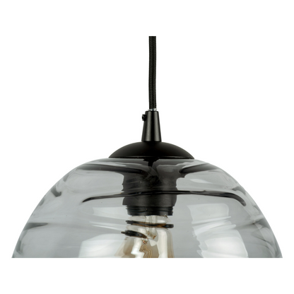 Leitmotiv I Pendant Lamp Glamour Cone - Grijs