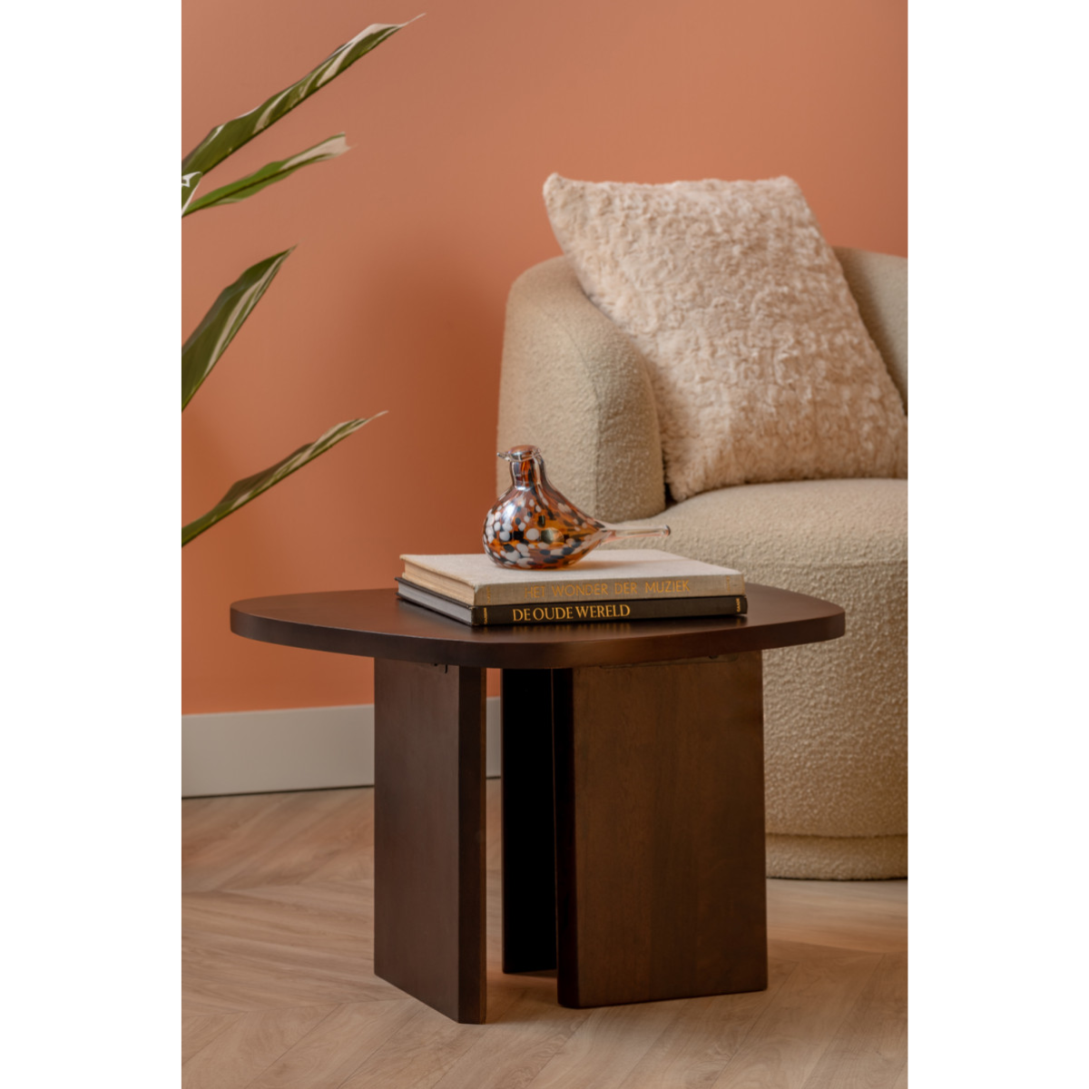 Leitmotiv I Side Table Organic - Donker Hout