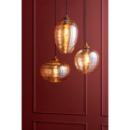 Leitmotiv I Pendant Lamp Glamour Sphere - Amber Bruin