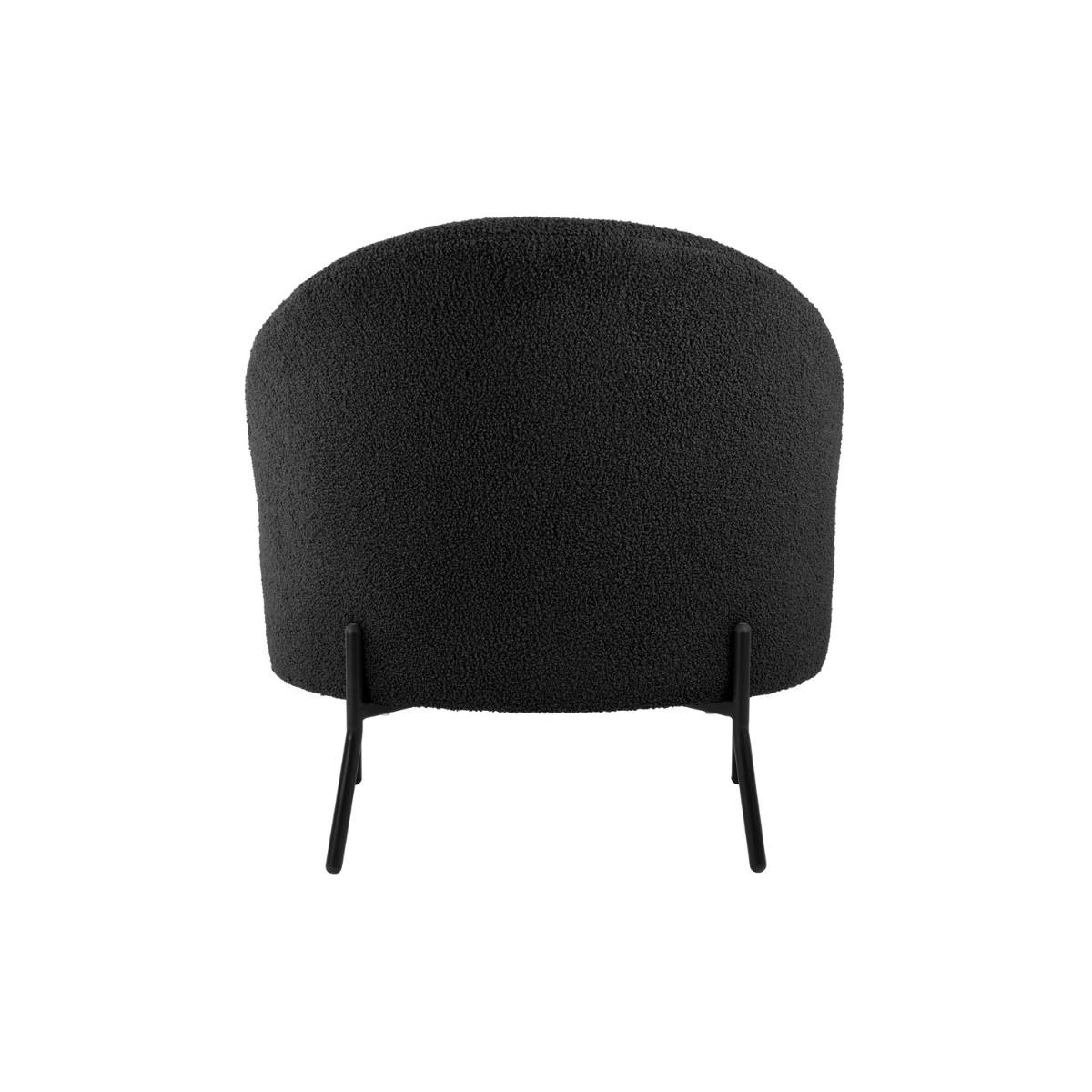 Leitmotiv I Chair Noble Teddy Curl - Zwart