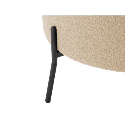 Leitmotiv I Chair Noble Teddy Curl - Beige