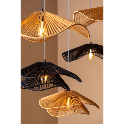 Leitmotiv I Pendant Lamp Sombra Double - Zwart