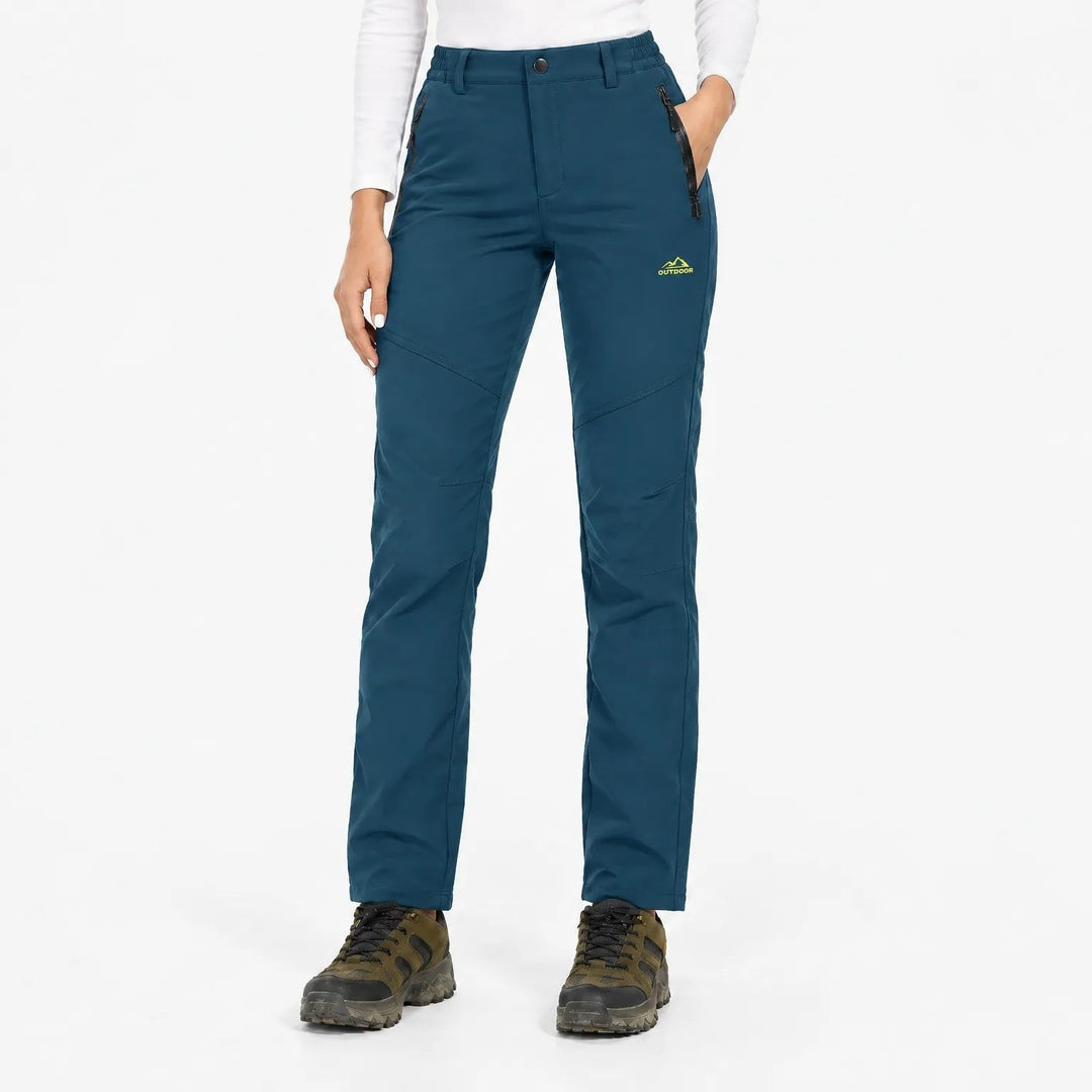 Pantalon softshell thermique doublé pour femme avec polaire, déperlant 21