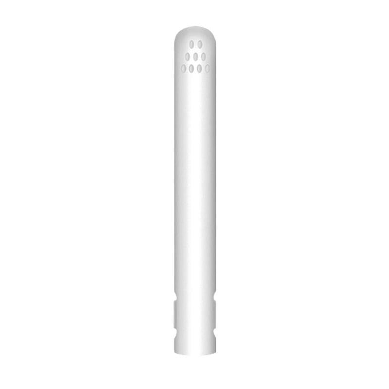 Lisseur blanc fermé, vu de face sur fond blanc, avec ses petites perforations en haut. 9