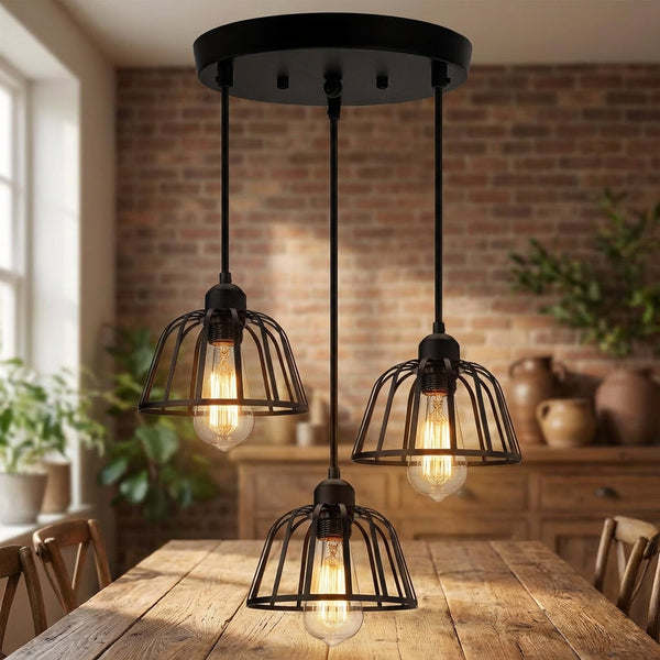 Hoogteverstelbare driekopslamp - Industrova