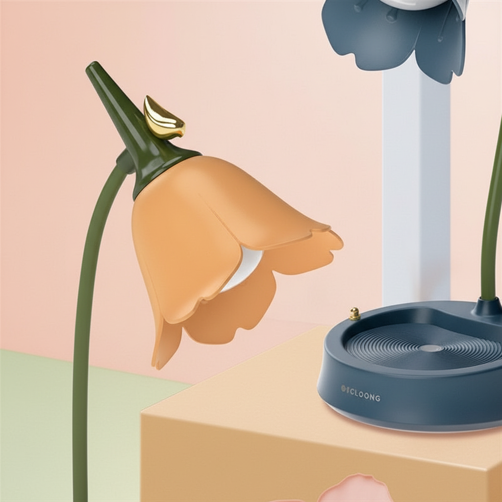 Blütenblattförmige Tischlampe - GlowBlossom