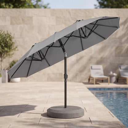 Brede Dubbele Parasol - Shadevia