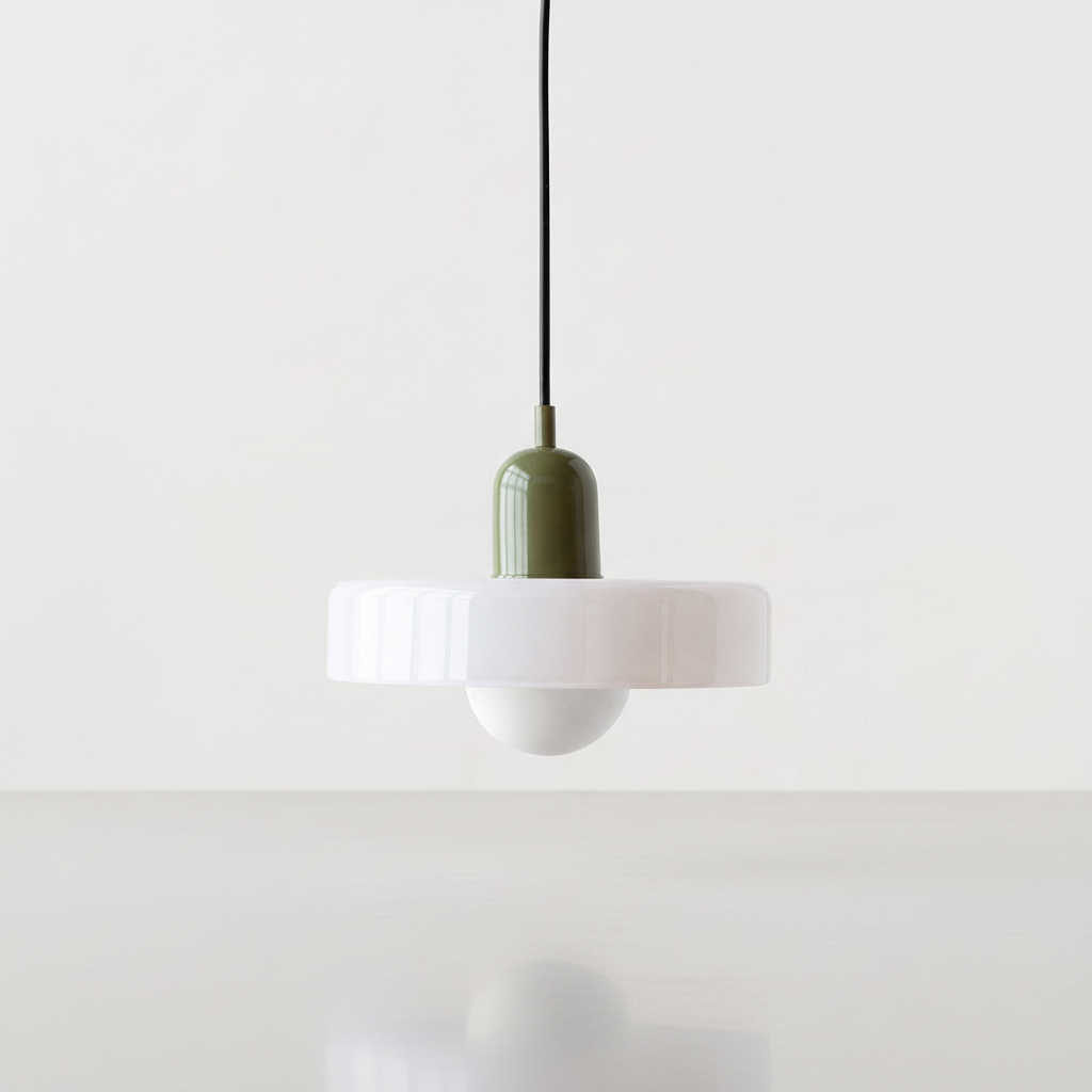 Buntglas Runde Pendelleuchte -  Glassora
