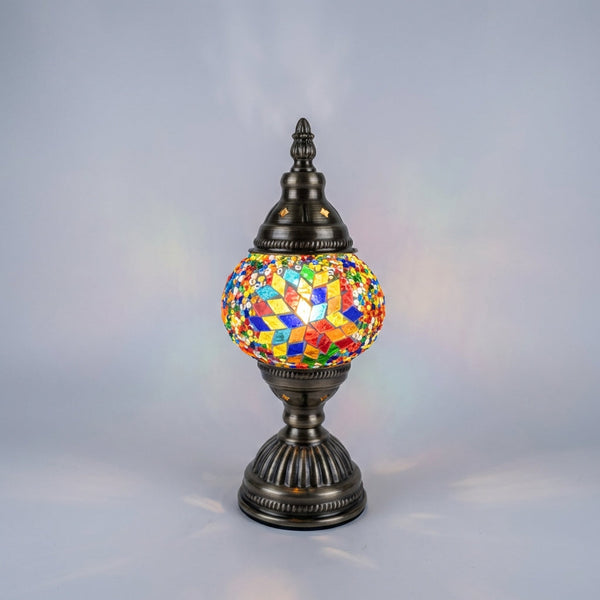 Kleurrijke mozaïek-tafellamp - Mosaicara