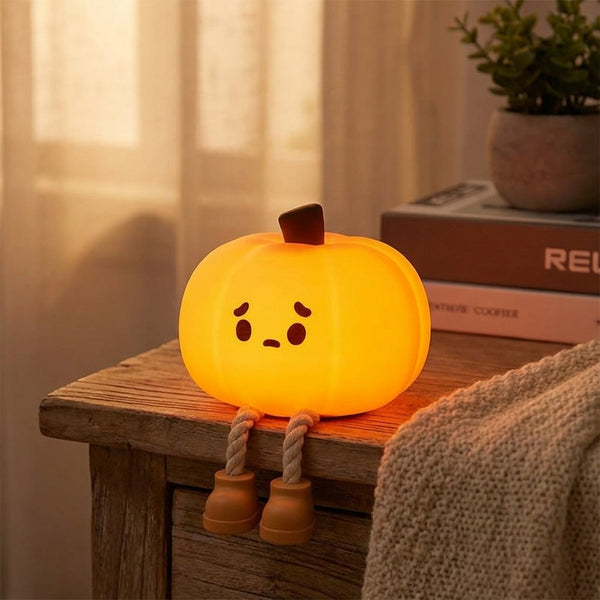 Schattige Pompoen Nachtlamp - LuminPump