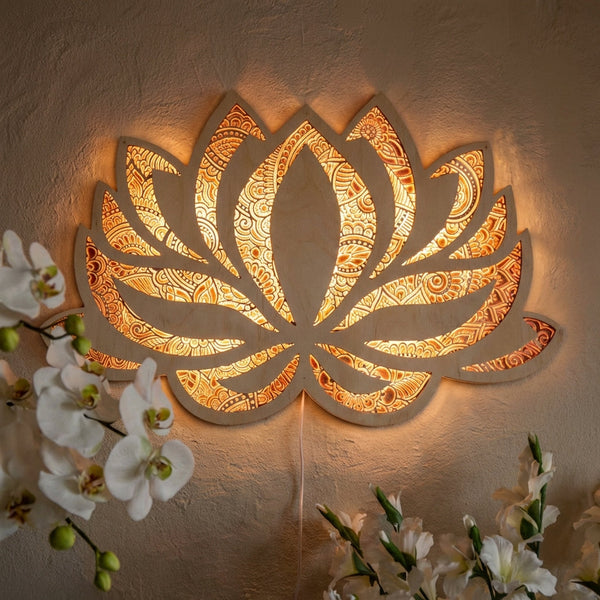 Decoratieve lotus-wandlamp - Lotusyne