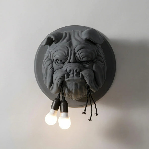Decoratieve gesculpteerde wandlamp - Bulloxen