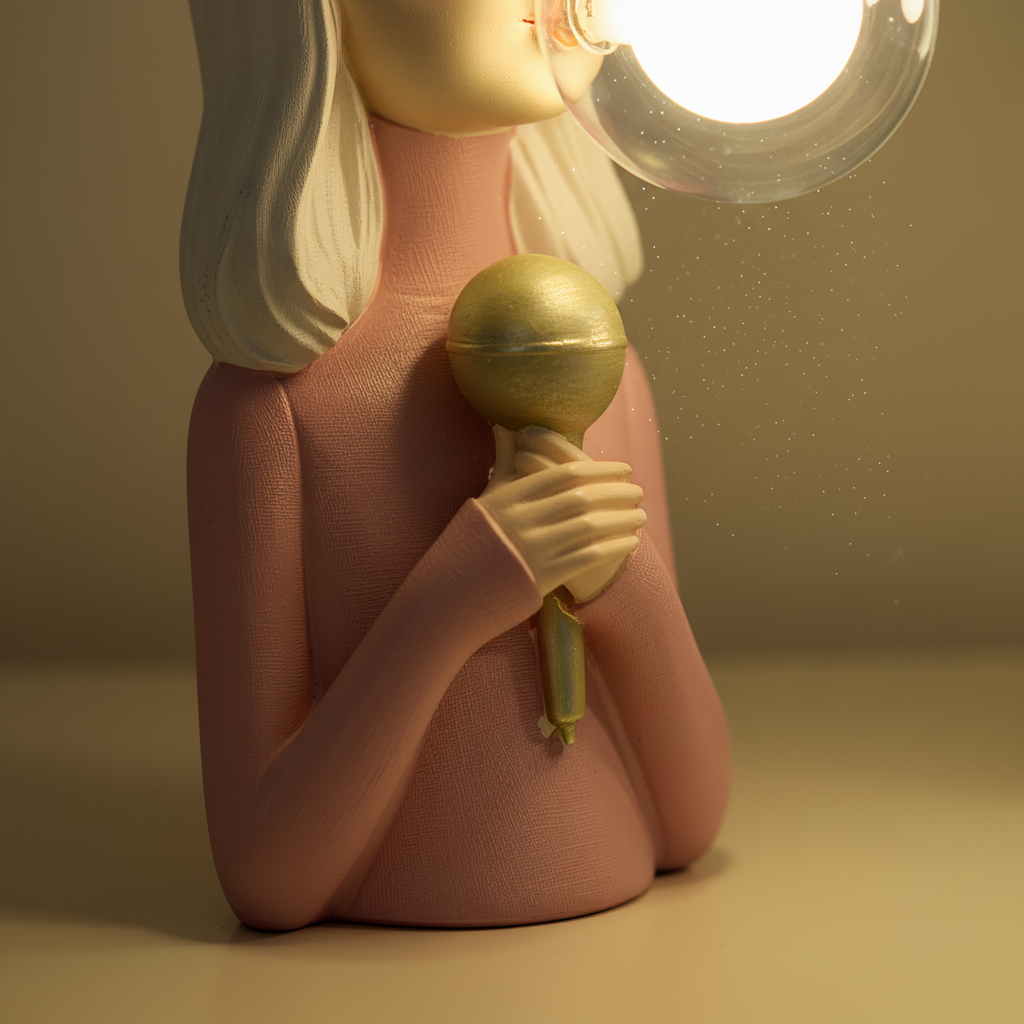 Dekorative Leuchte Mit Glasschirm - CozyMuse