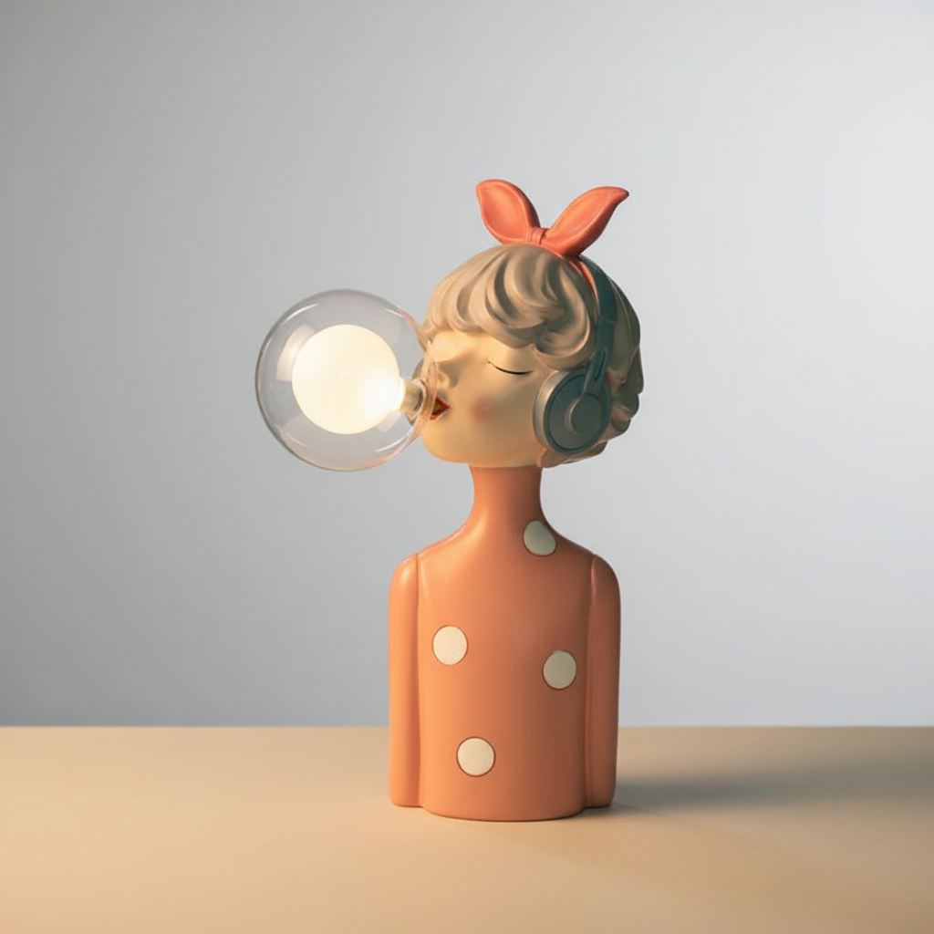 Dekorative Leuchte Mit Glasschirm - CozyMuse