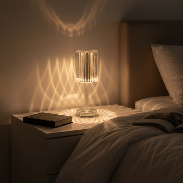 Dimbare Kristallen Tafellamp - Crystalique