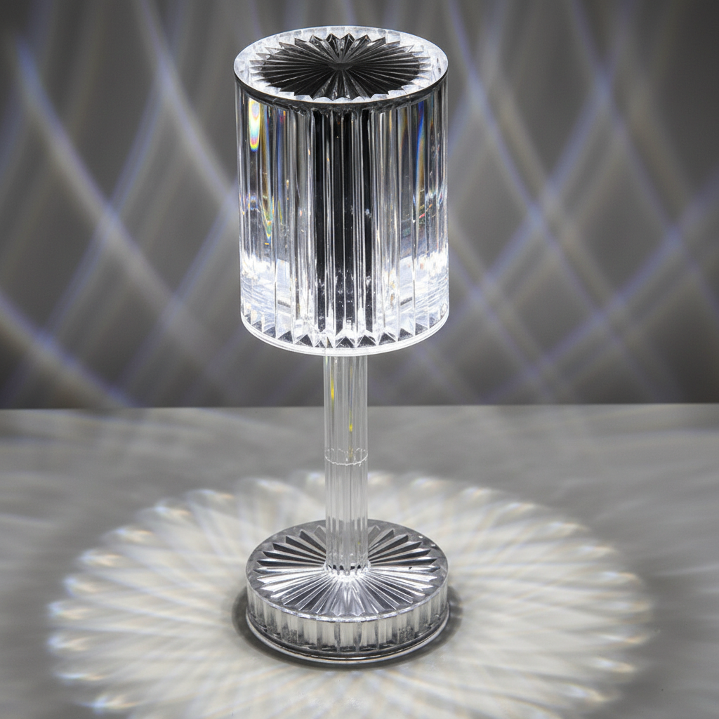 Dimmbare Kristall Tischlampe - Crystalique