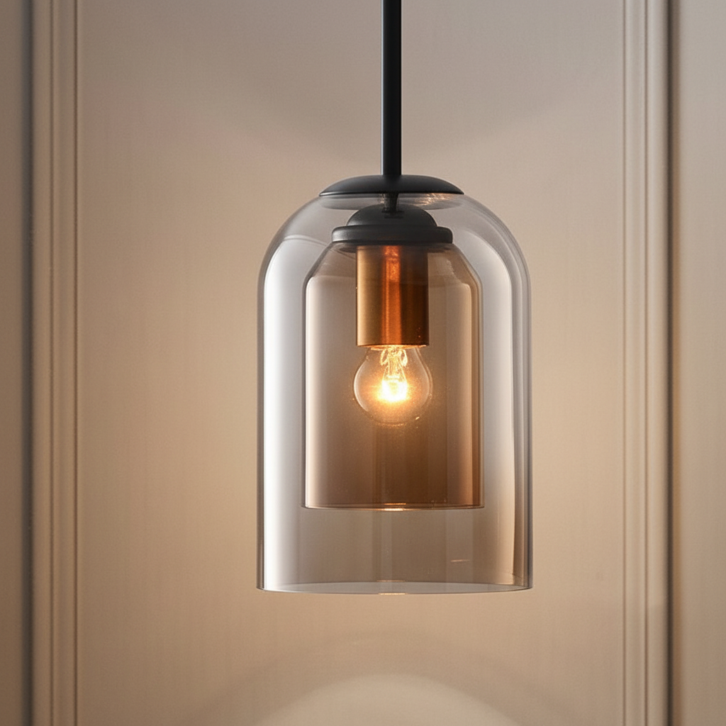 Doppelschicht Glasanhänger Leuchte - SmokeBeam