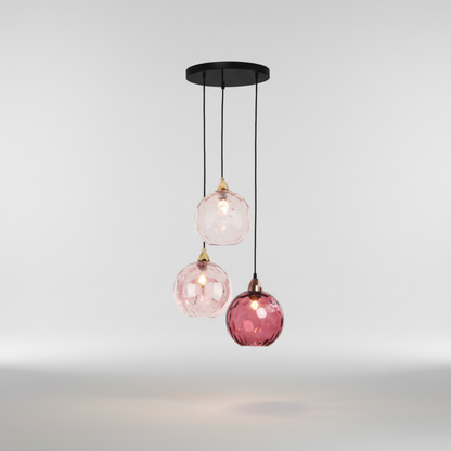 Dreiflammige Clusterleuchte - GlassGleam