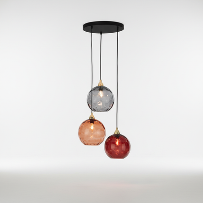 Dreiflammige Clusterleuchte - GlassGleam