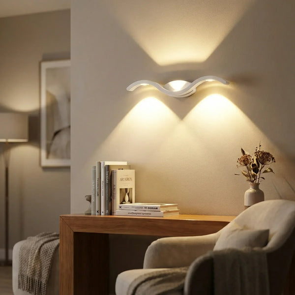 LED-wandlamp met dubbele lichtbundel - Solivio