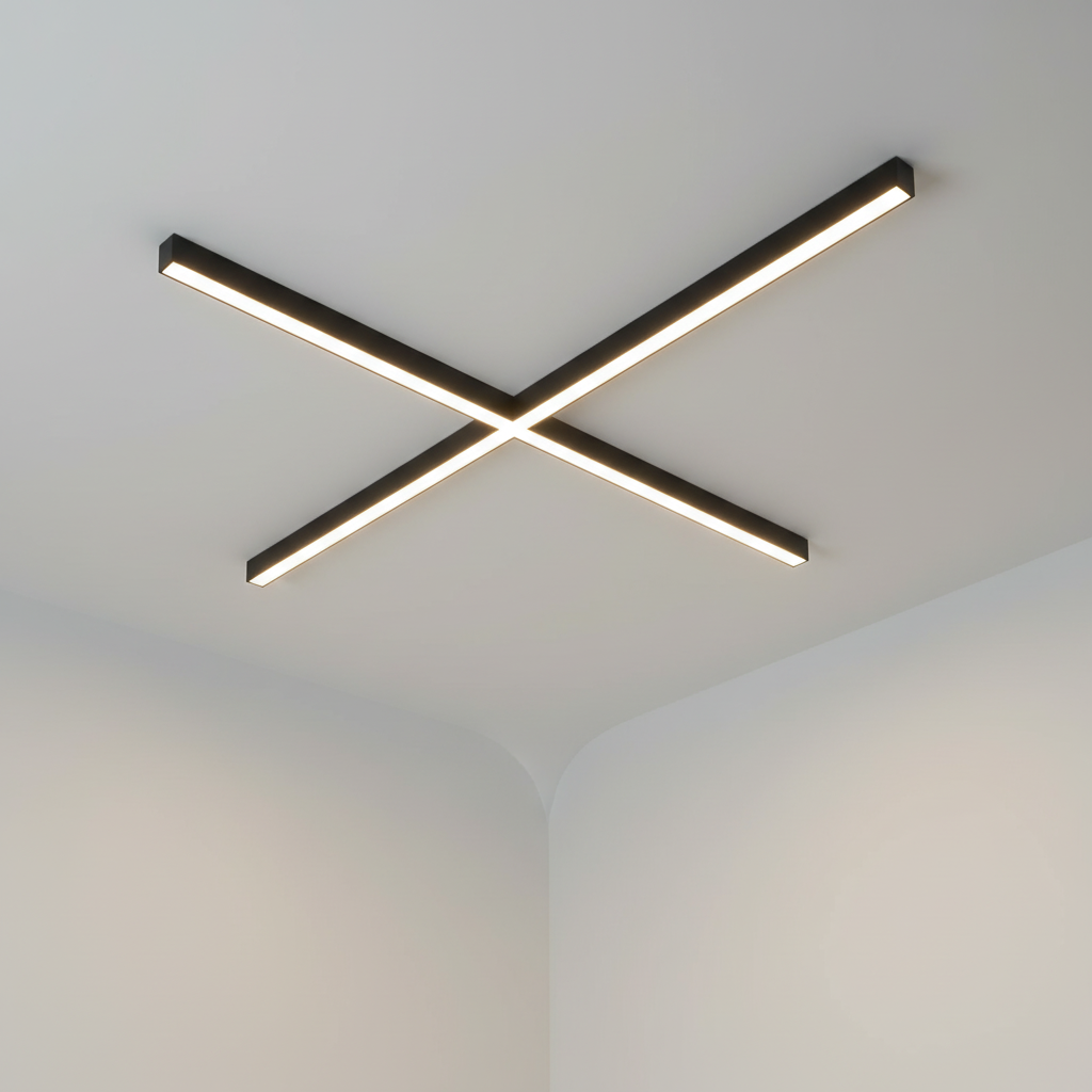 Einbaufreie Wohnzimmerbeleuchtung - Metrolinea