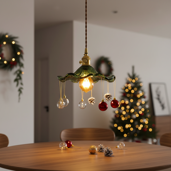 Glazen vintage-hanglamp - BloomLight