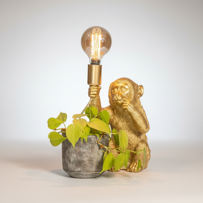 Goldfarbene Dekorative Tischlampe - Luximonk